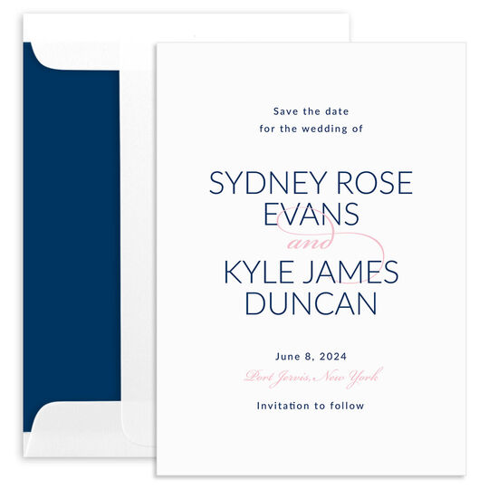 Flourish Save the Date Cards